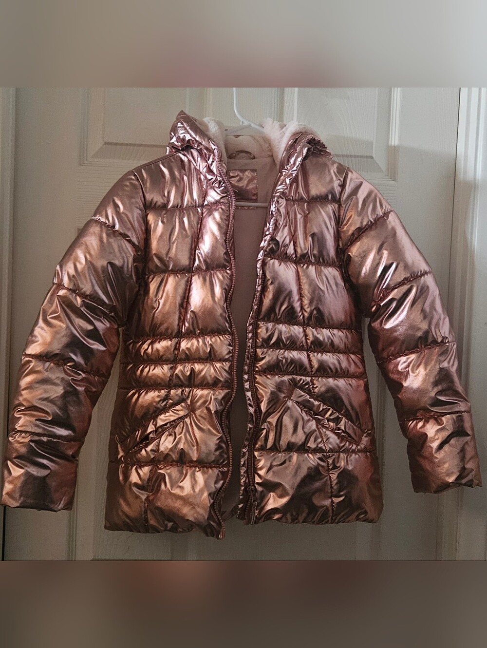 NWOT Wonder Nation Metallic Quilted Puffer Jacket